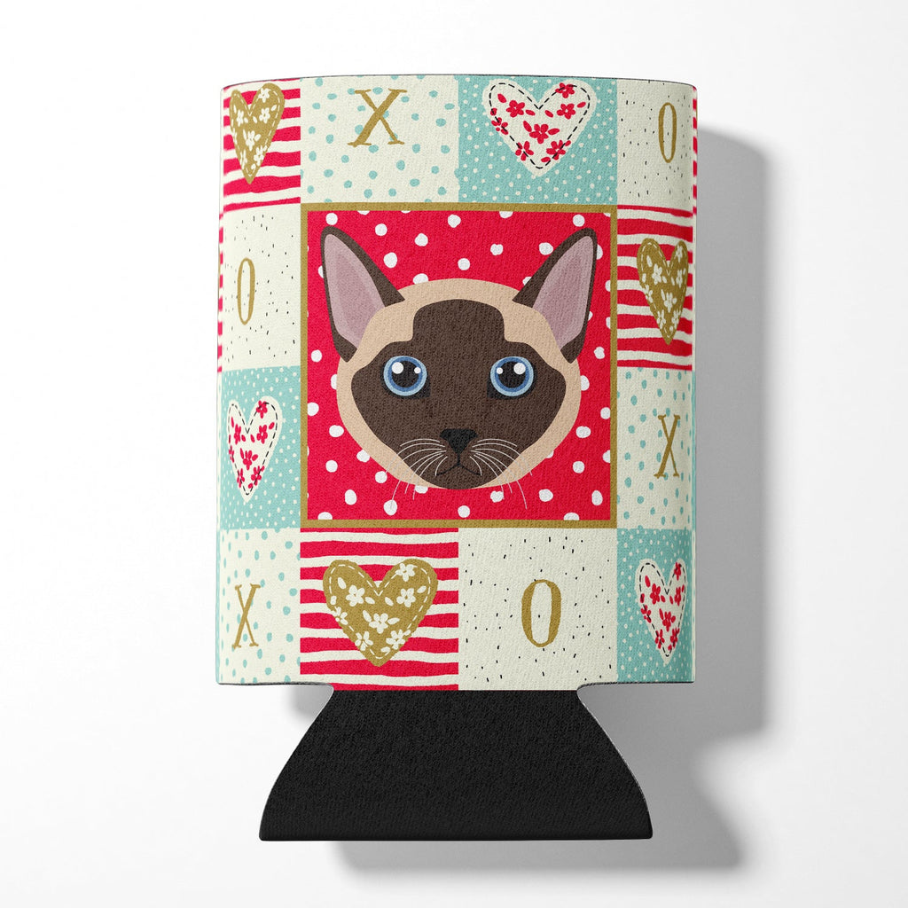 Tonkinese Cat Love Can or Bottle Hugger Cooler Sleeve for Standard 12 oz Cans, Insulated Foam Beer & Soda Can Hugger Reusable