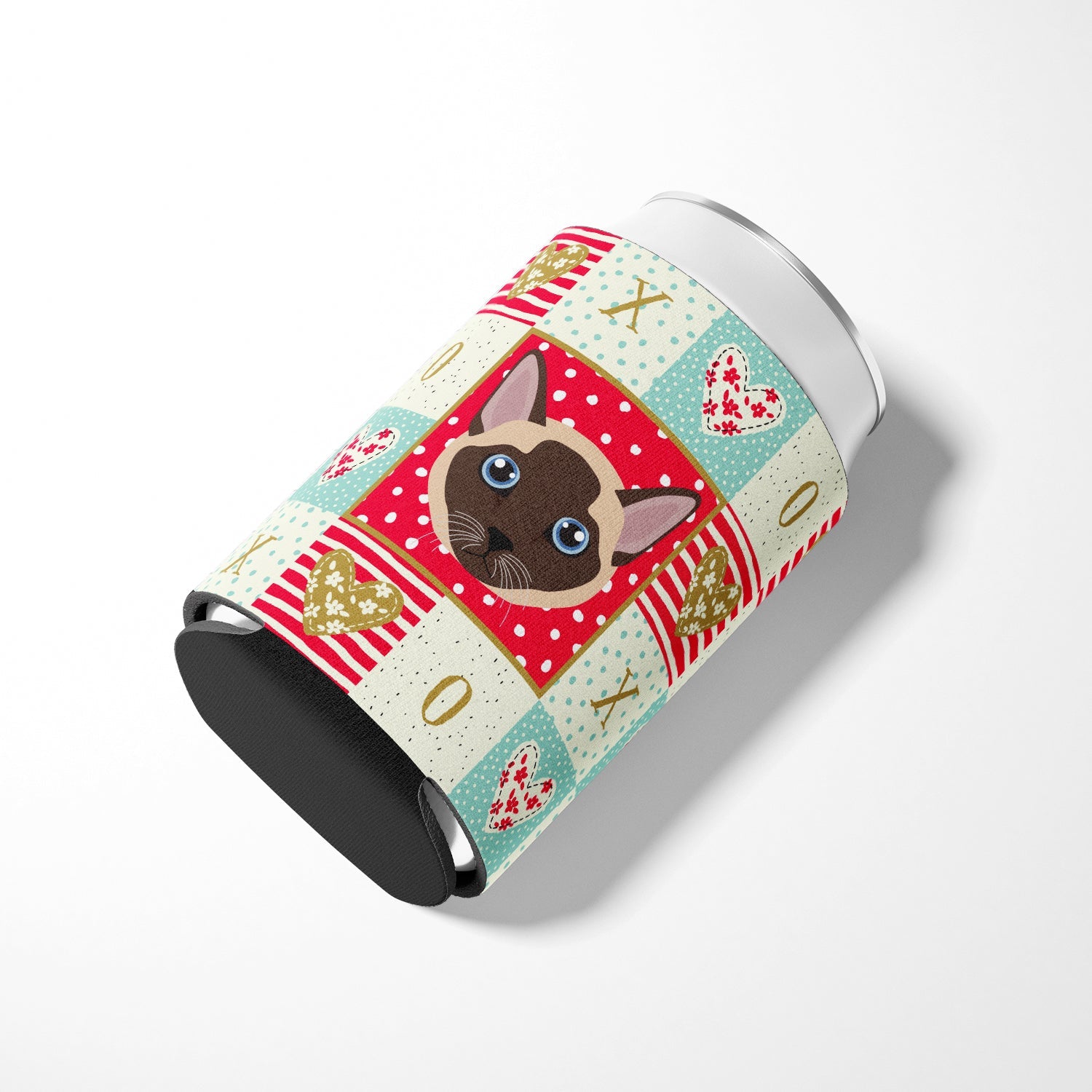 Tonkinese Cat Love Can or Bottle Hugger Cooler Sleeve for Standard 12 oz Cans, Insulated Foam Beer & Soda Can Hugger Reusable