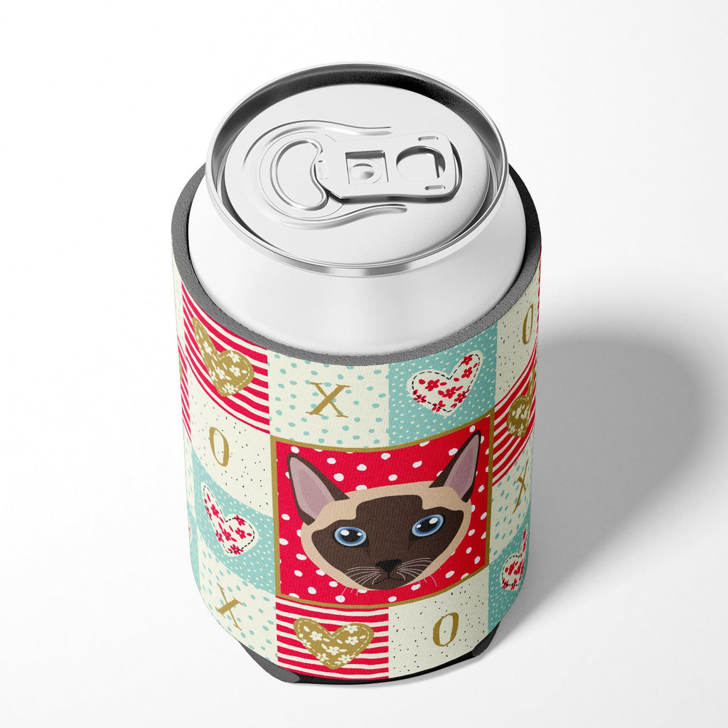 Tonkinese Cat Love Can or Bottle Hugger Cooler Sleeve for Standard 12 oz Cans, Insulated Foam Beer & Soda Can Hugger Reusable