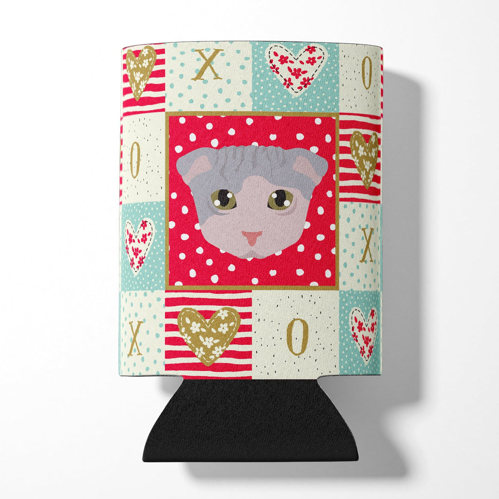 Ukrainian Levkoy Cat Love Can or Bottle Hugger Cooler Sleeve for Standard 12 oz Cans, Insulated Foam Beer & Soda Can Hugger Reusable