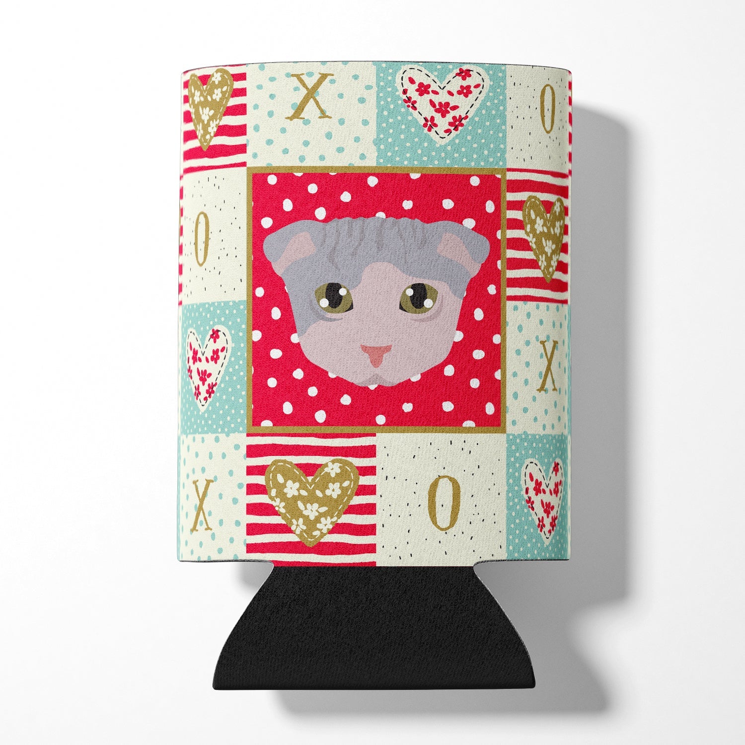 Ukrainian Levkoy Cat Love Can or Bottle Hugger Cooler Sleeve for Standard 12 oz Cans, Insulated Foam Beer & Soda Can Hugger Reusable