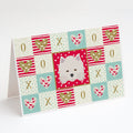 American Eskimo Love Greeting Cards Pack of 8 Blank Cards with Envelopes Whimsical A7 Size 5x7