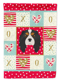 Cavalier King Charles Spaniel Love House Flag 28x40 Porch Sleeve Pole Decorative Outside Yard Banner Artwork Wall Hanging, Polyester