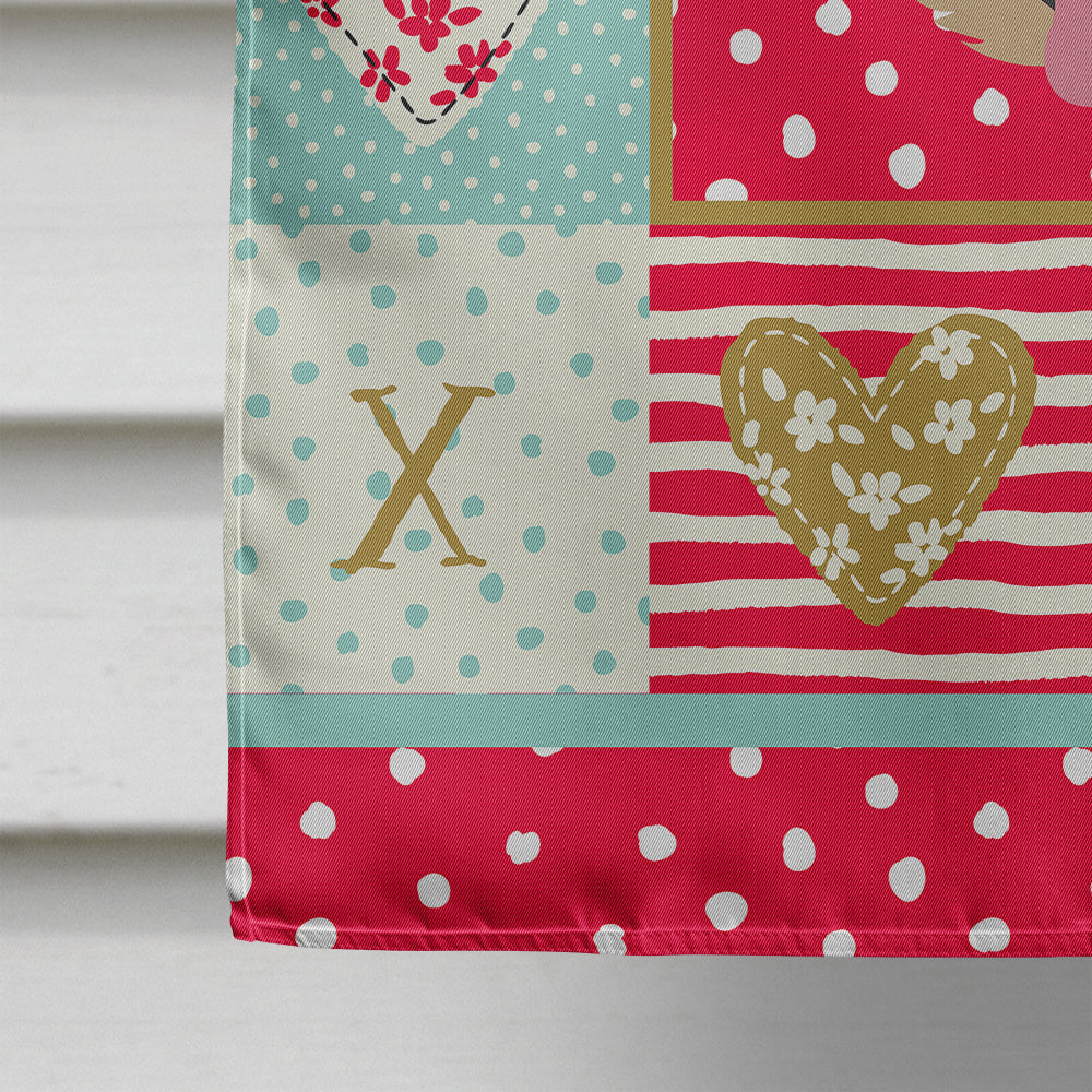 Chihuahua Love House Flag 28x40 Porch Sleeve Pole Decorative Outside Yard Banner Artwork Wall Hanging, Polyester