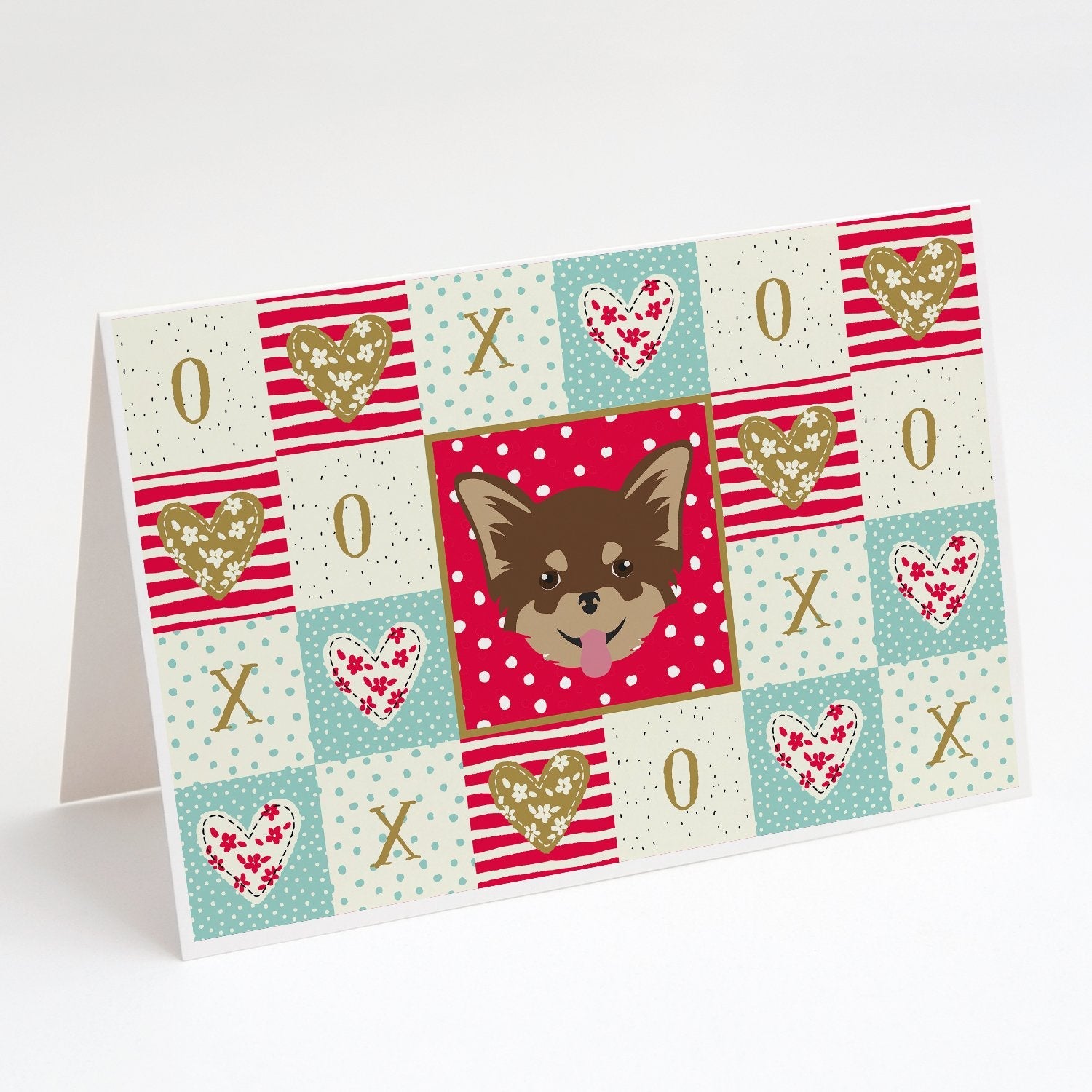 Chihuahua Love Greeting Cards Pack of 8 Blank Cards with Envelopes Whimsical A7 Size 5x7