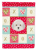 Cyprus Poodle Love House Flag 28x40 Porch Sleeve Pole Decorative Outside Yard Banner Artwork Wall Hanging, Polyester