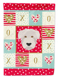 Glen of Imaal  Love House Flag 28x40 Porch Sleeve Pole Decorative Outside Yard Banner Artwork Wall Hanging, Polyester