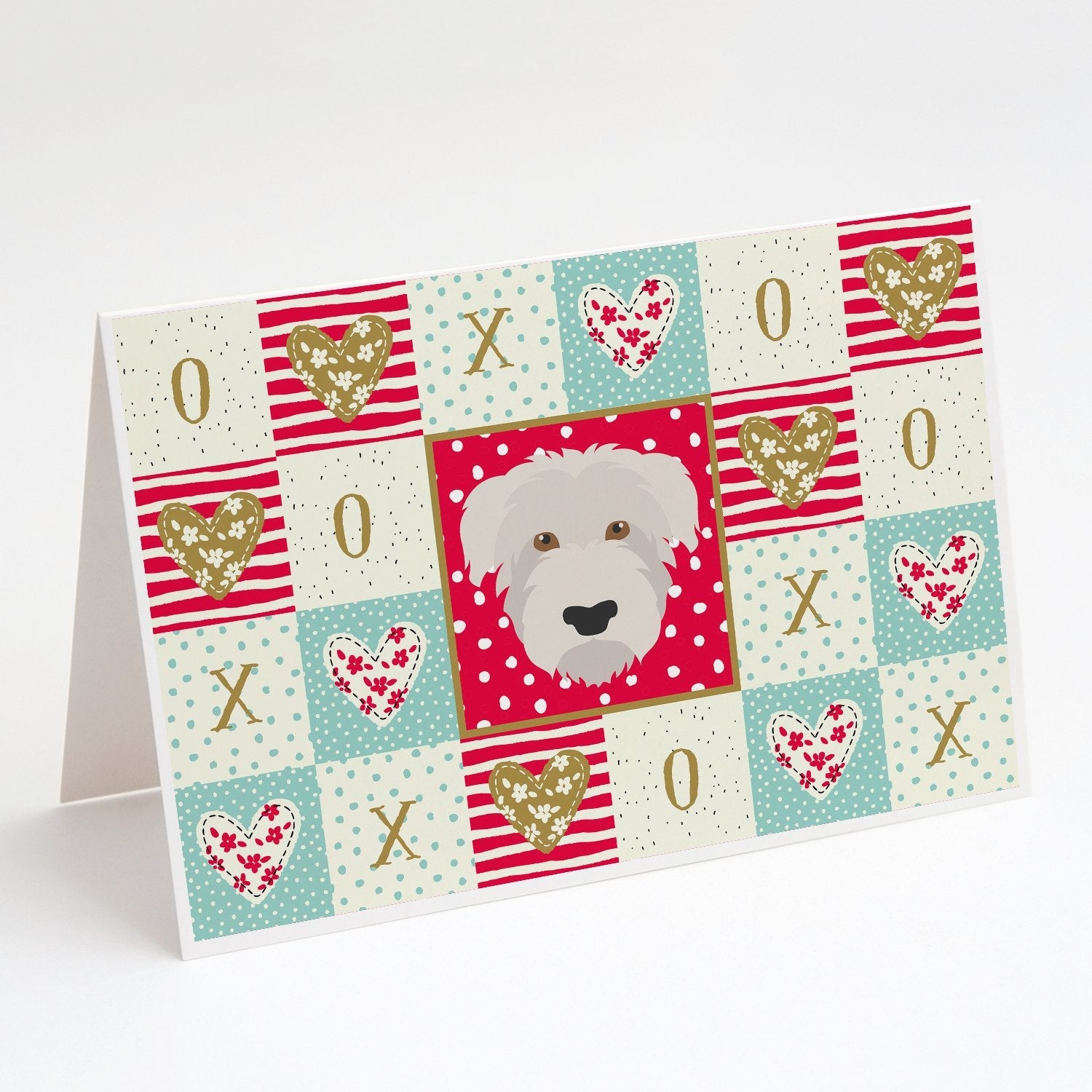 Glen of Imaal  Love Greeting Cards Pack of 8 Blank Cards with Envelopes Whimsical A7 Size 5x7