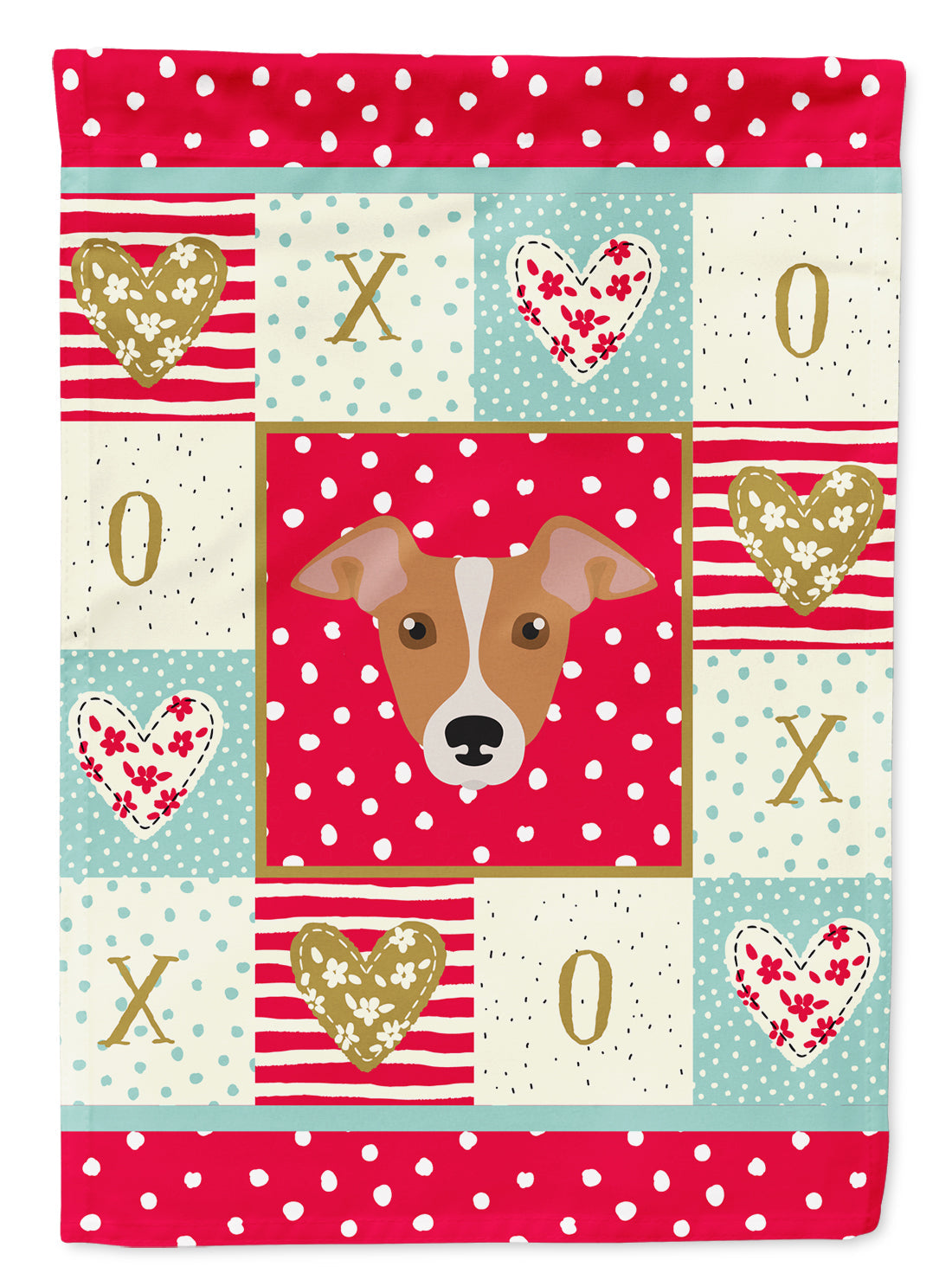 Italian Greyhound Love House Flag 28x40 Porch Sleeve Pole Decorative Outside Yard Banner Artwork Wall Hanging, Polyester