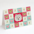 Japanese Spitz Love Greeting Cards Pack of 8 Blank Cards with Envelopes Whimsical A7 Size 5x7