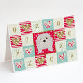 Lhasa Apso Love Greeting Cards Pack of 8 Blank Cards with Envelopes Whimsical A7 Size 5x7