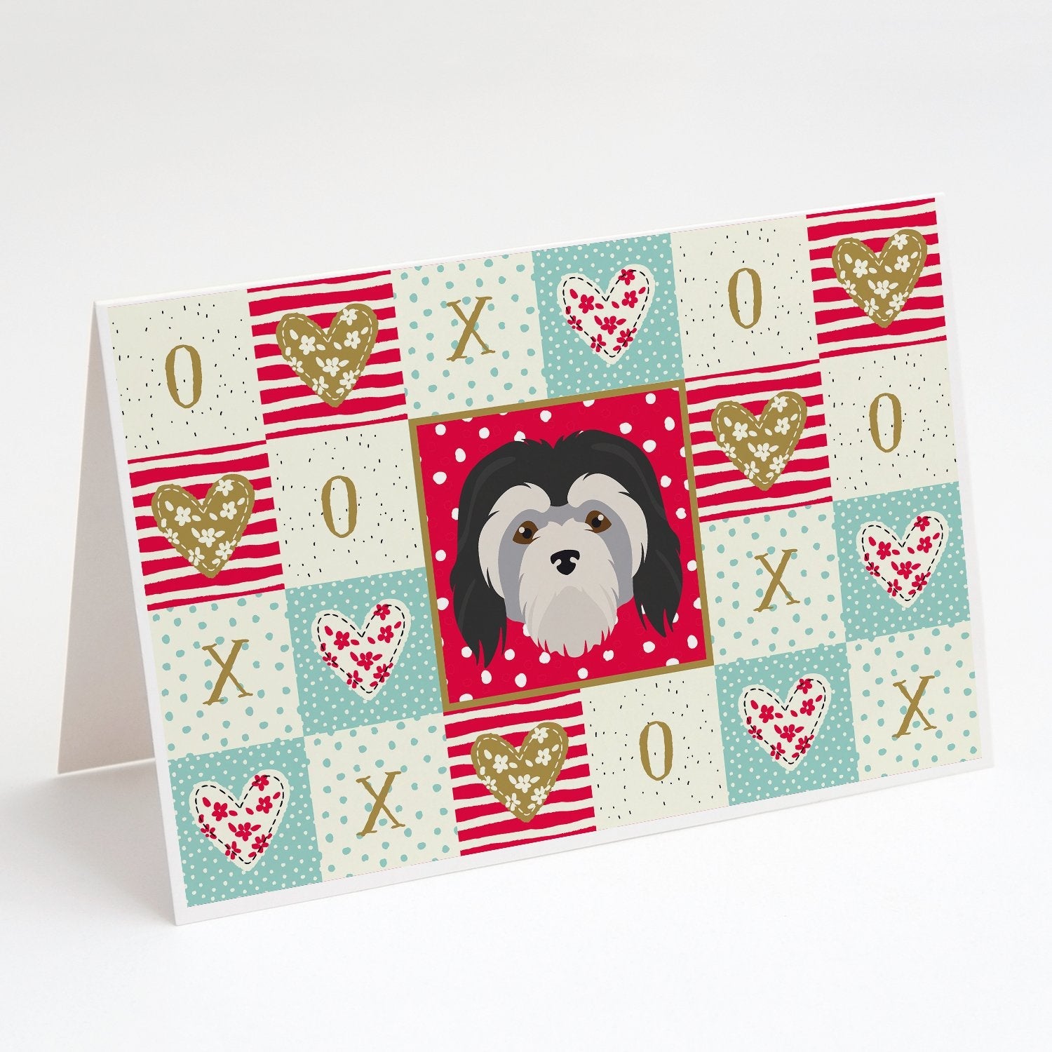 Lowchen Little Lion Dog Love Greeting Cards Pack of 8 Blank Cards with Envelopes Whimsical A7 Size 5x7