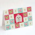 Maltese Love Greeting Cards Pack of 8 Blank Cards with Envelopes Whimsical A7 Size 5x7