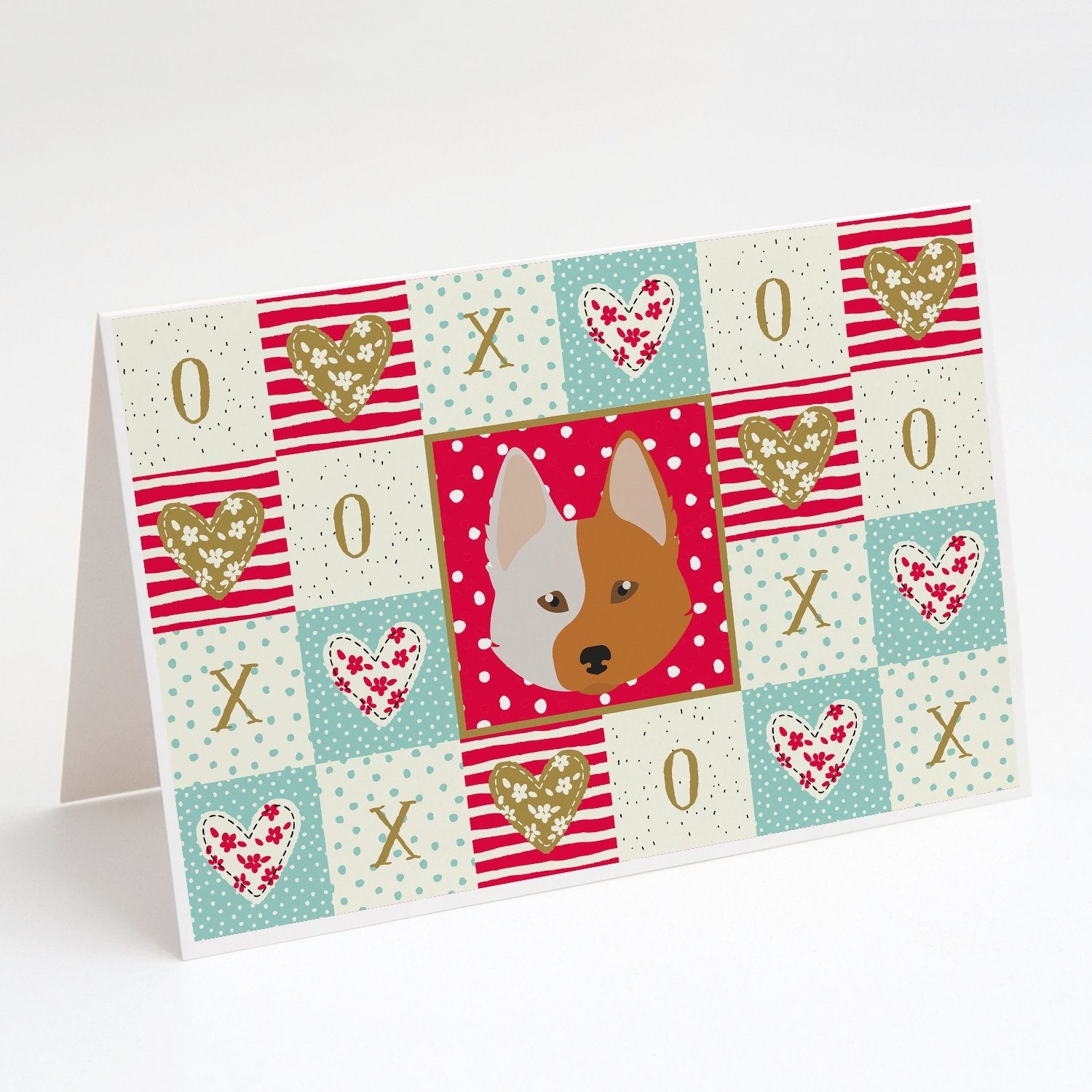 Nordic Spitz Love Greeting Cards Pack of 8 Blank Cards with Envelopes Whimsical A7 Size 5x7