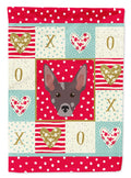 Peruvian Hairless Dog Love House Flag 28x40 Porch Sleeve Pole Decorative Outside Yard Banner Artwork Wall Hanging, Polyester