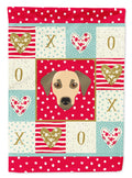 Sato Dog Love House Flag 28x40 Porch Sleeve Pole Decorative Outside Yard Banner Artwork Wall Hanging, Polyester