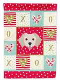 Small Greek Domestic Dog Love House Flag 28x40 Porch Sleeve Pole Decorative Outside Yard Banner Artwork Wall Hanging, Polyester