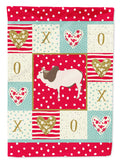 Malvi Cow Love House Flag 28x40 Porch Sleeve Pole Decorative Outside Yard Banner Artwork Wall Hanging, Polyester