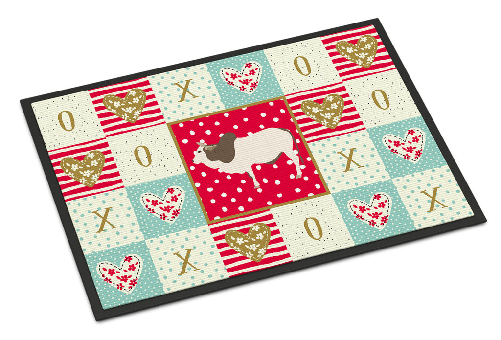 Malvi Cow Love Doormat Indoor Outdoor 18H X 27W Front Door Mat Rugs for Entryway, Non Slip Washable