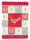 Frisian Friesian Chicken Love House Flag 28x40 Porch Sleeve Pole Decorative Outside Yard Banner Artwork Wall Hanging, Polyester