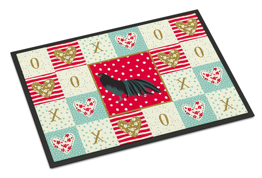 Sumatra Chicken Love Doormat Indoor Outdoor 18H X 27W Front Door Mat Rugs for Entryway, Non Slip Washable