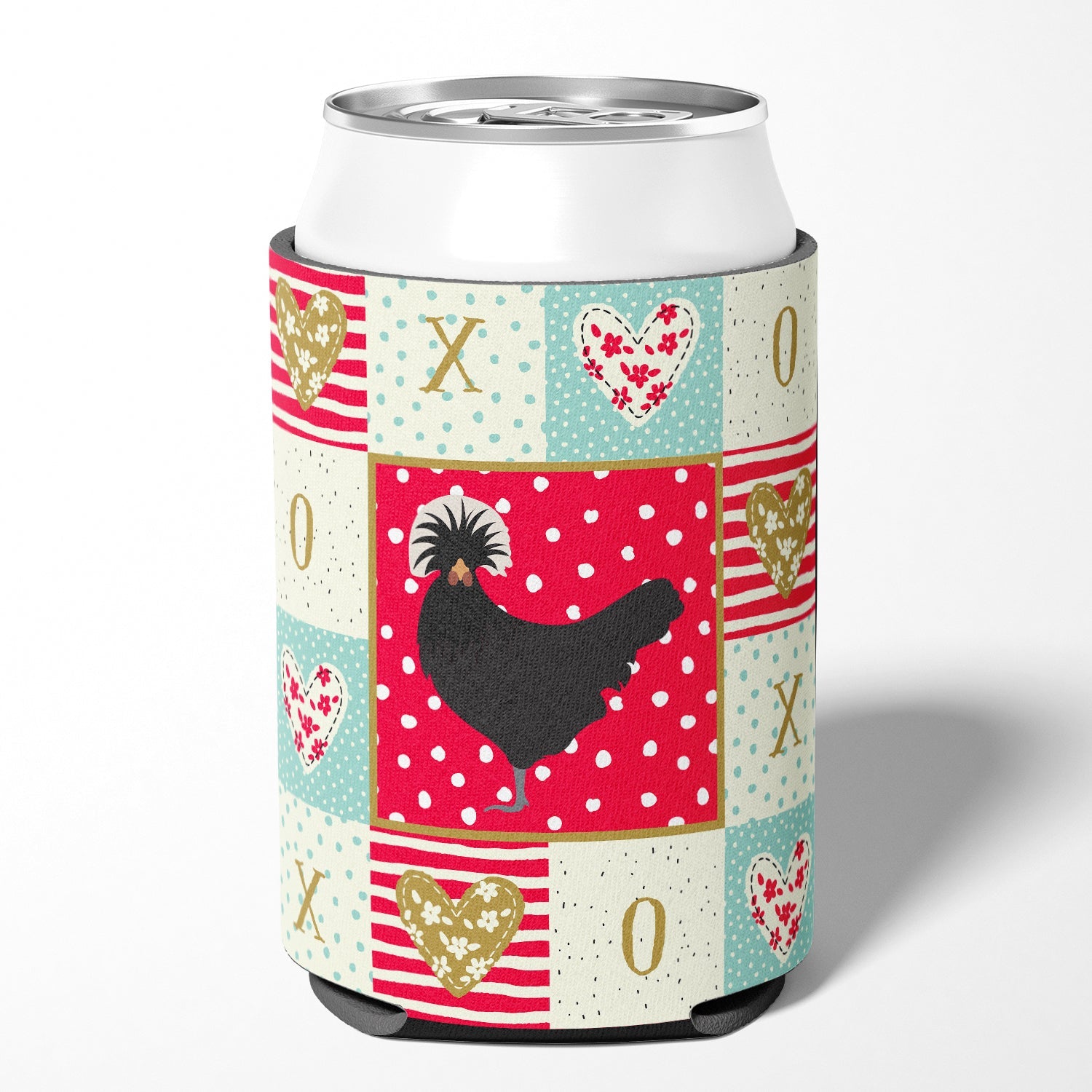 Polish Poland Chicken Love Can or Bottle Hugger Cooler Sleeve for Standard 12 oz Cans, Insulated Foam Beer & Soda Can Hugger Reusable