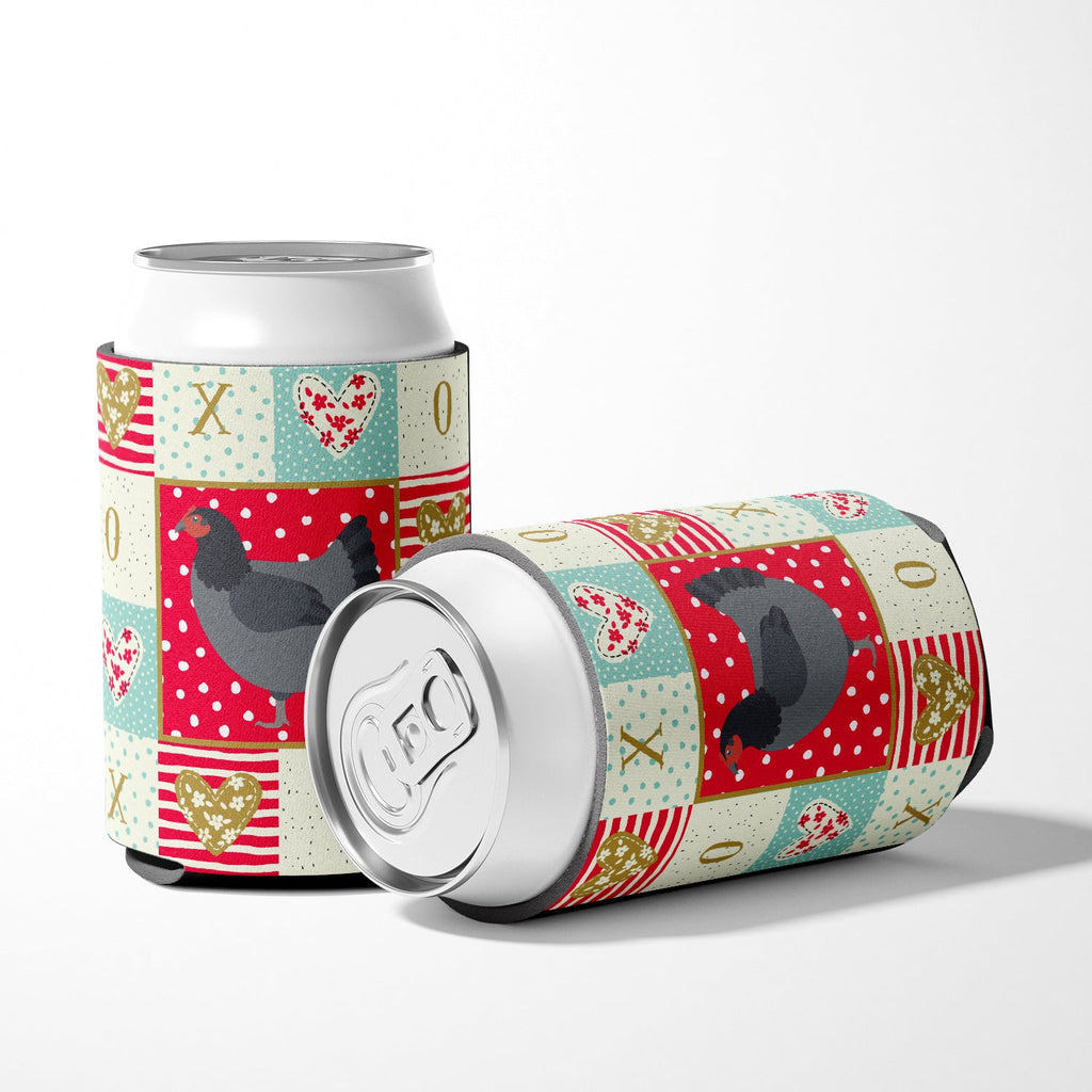 Jersey Giant Chicken Love Can or Bottle Hugger Cooler Sleeve for Standard 12 oz Cans, Insulated Foam Beer & Soda Can Hugger Reusable