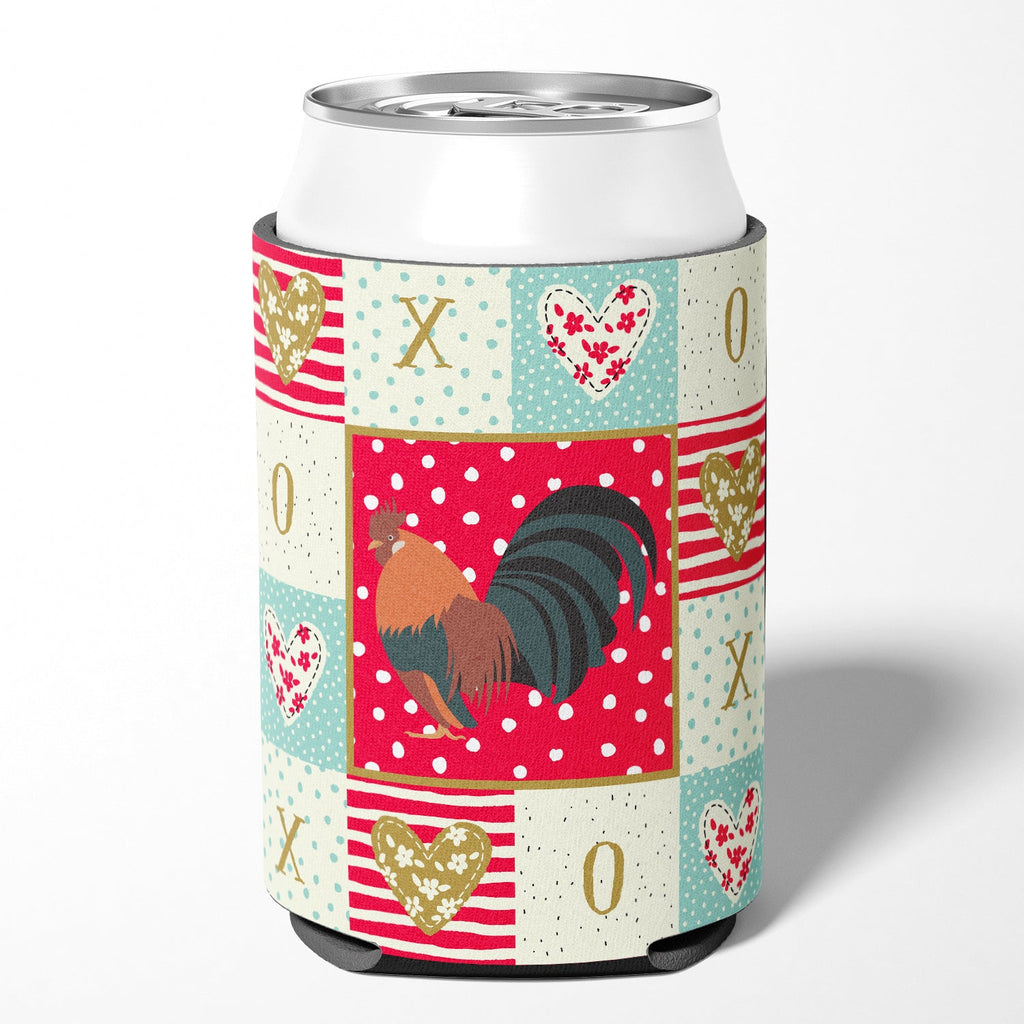 Dutch Bantam Chicken Love Can or Bottle Hugger Cooler Sleeve for Standard 12 oz Cans, Insulated Foam Beer & Soda Can Hugger Reusable