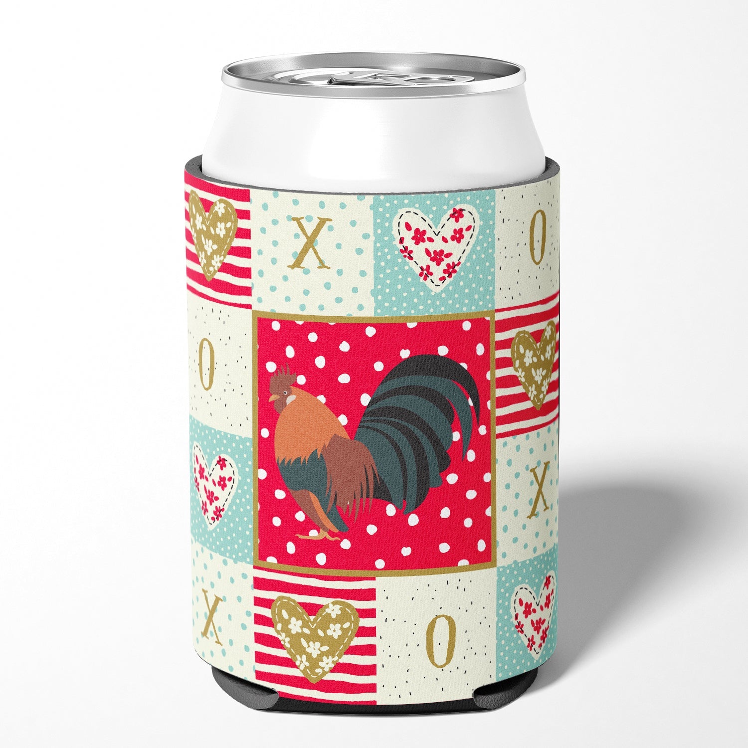 Dutch Bantam Chicken Love Can or Bottle Hugger Cooler Sleeve for Standard 12 oz Cans, Insulated Foam Beer & Soda Can Hugger Reusable