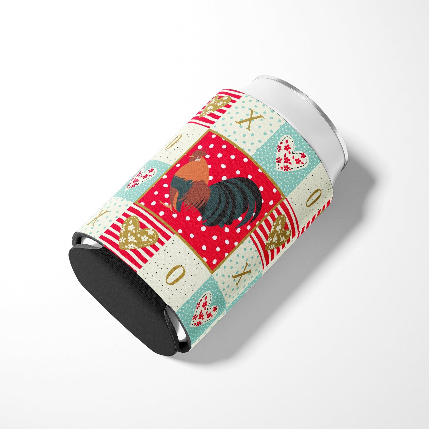 Dutch Bantam Chicken Love Can or Bottle Hugger Cooler Sleeve for Standard 12 oz Cans, Insulated Foam Beer & Soda Can Hugger Reusable
