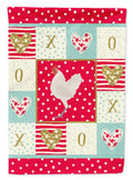 German Langshan Chicken Love House Flag 28x40 Porch Sleeve Pole Decorative Outside Yard Banner Artwork Wall Hanging, Polyester