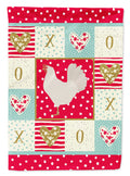 Leghorn Chicken Love House Flag 28x40 Porch Sleeve Pole Decorative Outside Yard Banner Artwork Wall Hanging, Polyester