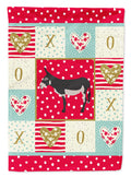 American Mammoth Jack Donkey Love House Flag 28x40 Porch Sleeve Pole Decorative Outside Yard Banner Artwork Wall Hanging, Polyester