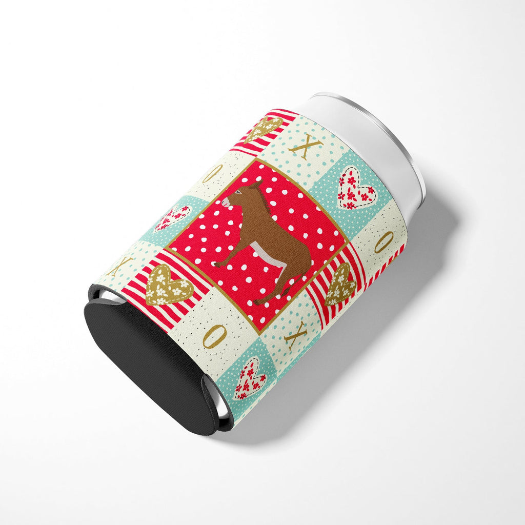 Cotentin Donkey Love Can or Bottle Hugger Cooler Sleeve for Standard 12 oz Cans, Insulated Foam Beer & Soda Can Hugger Reusable