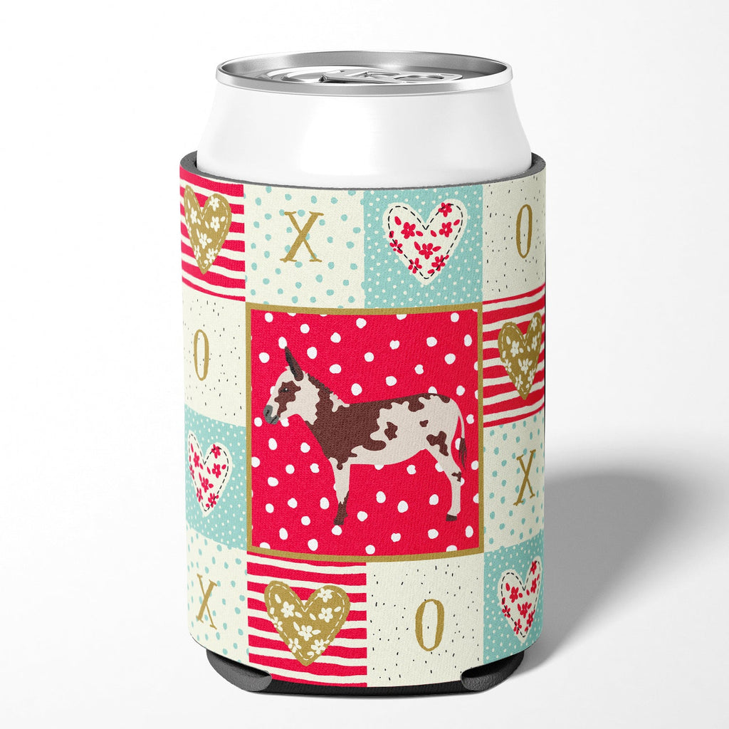 American Spotted Donkey Love Can or Bottle Hugger Cooler Sleeve for Standard 12 oz Cans, Insulated Foam Beer & Soda Can Hugger Reusable