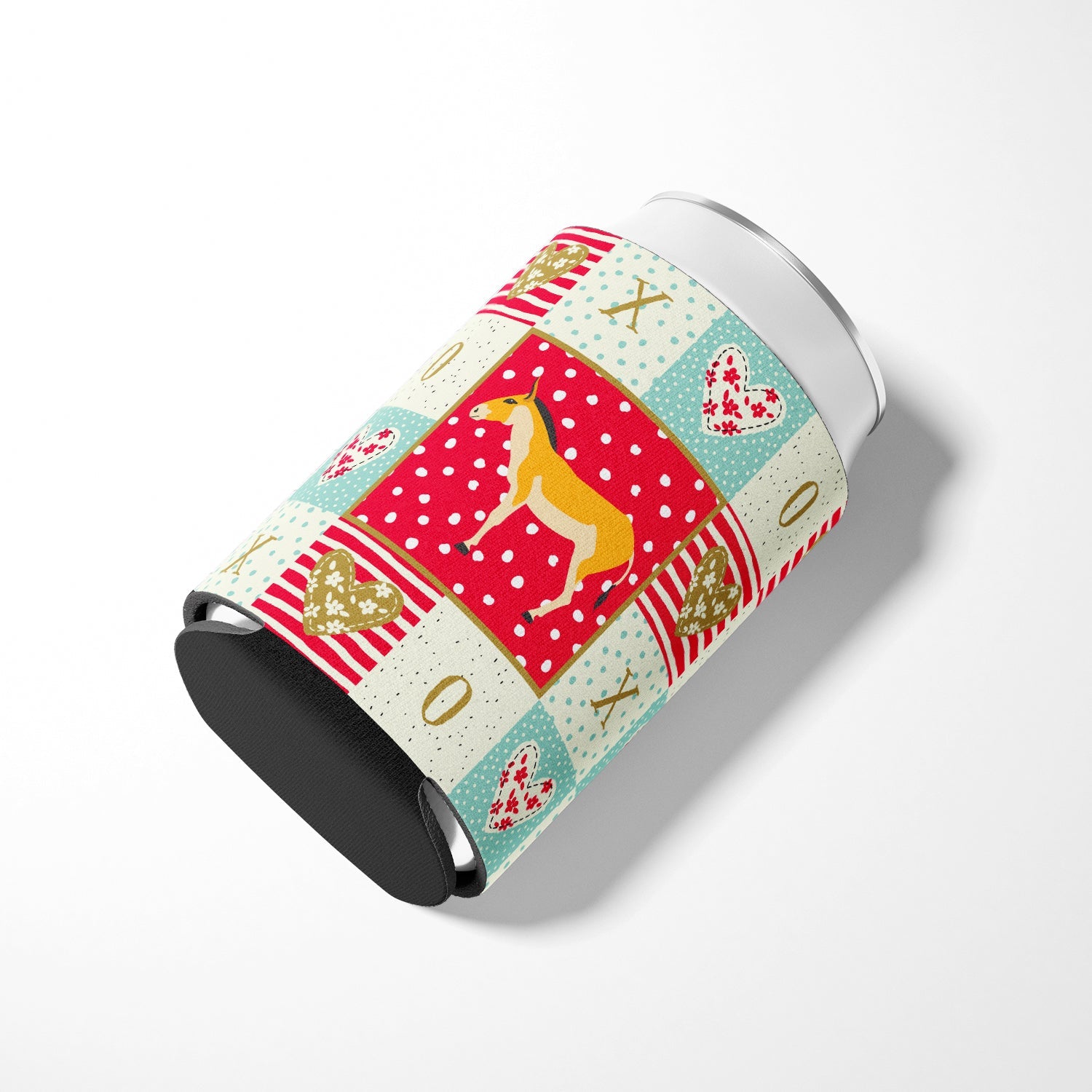 Turkmenian Kulan Donkey Love Can or Bottle Hugger Cooler Sleeve for Standard 12 oz Cans, Insulated Foam Beer & Soda Can Hugger Reusable
