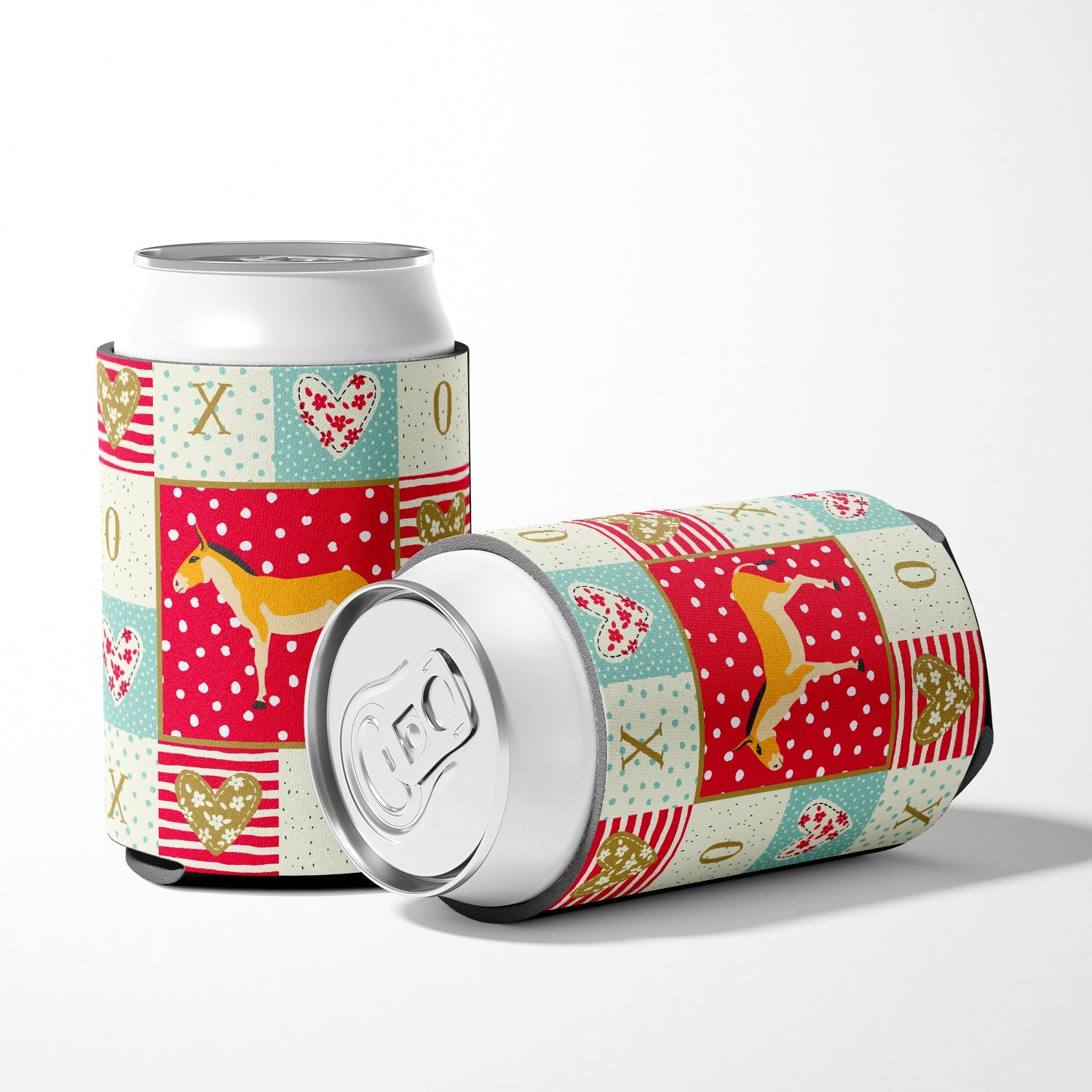 Turkmenian Kulan Donkey Love Can or Bottle Hugger Cooler Sleeve for Standard 12 oz Cans, Insulated Foam Beer & Soda Can Hugger Reusable