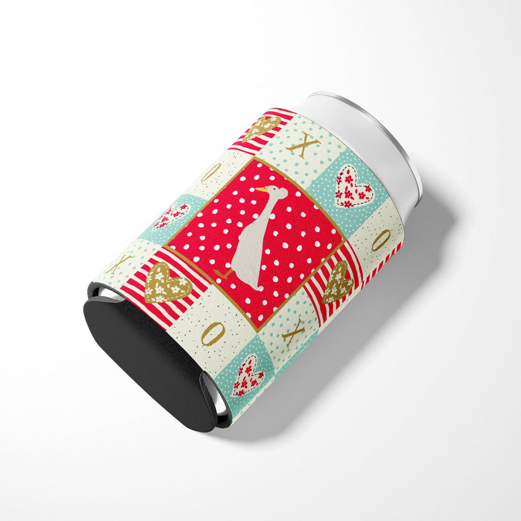 Bali Duck Love Can or Bottle Hugger Cooler Sleeve for Standard 12 oz Cans, Insulated Foam Beer & Soda Can Hugger Reusable