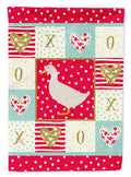 American Pekin Duck Love House Flag 28x40 Porch Sleeve Pole Decorative Outside Yard Banner Artwork Wall Hanging, Polyester