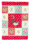 Saxony Sachsenente Duck Love House Flag 28x40 Porch Sleeve Pole Decorative Outside Yard Banner Artwork Wall Hanging, Polyester