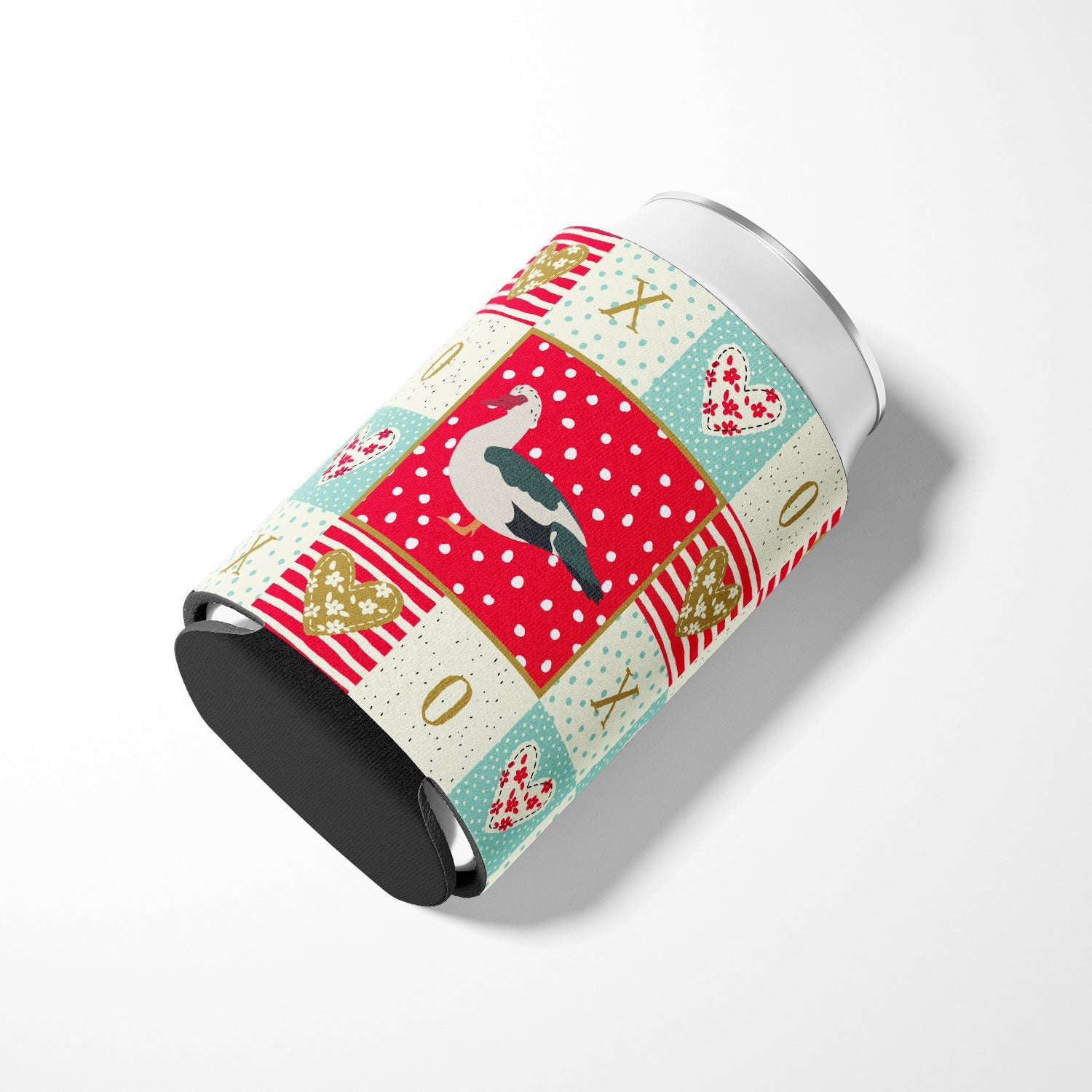 Muscovy Duck Love Can or Bottle Hugger Cooler Sleeve for Standard 12 oz Cans, Insulated Foam Beer & Soda Can Hugger Reusable