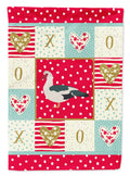 Muscovy Duck Love House Flag 28x40 Porch Sleeve Pole Decorative Outside Yard Banner Artwork Wall Hanging, Polyester