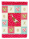 Indian Runner Duck Love House Flag 28x40 Porch Sleeve Pole Decorative Outside Yard Banner Artwork Wall Hanging, Polyester
