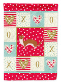 Weasel Love House Flag 28x40 Porch Sleeve Pole Decorative Outside Yard Banner Artwork Wall Hanging, Polyester