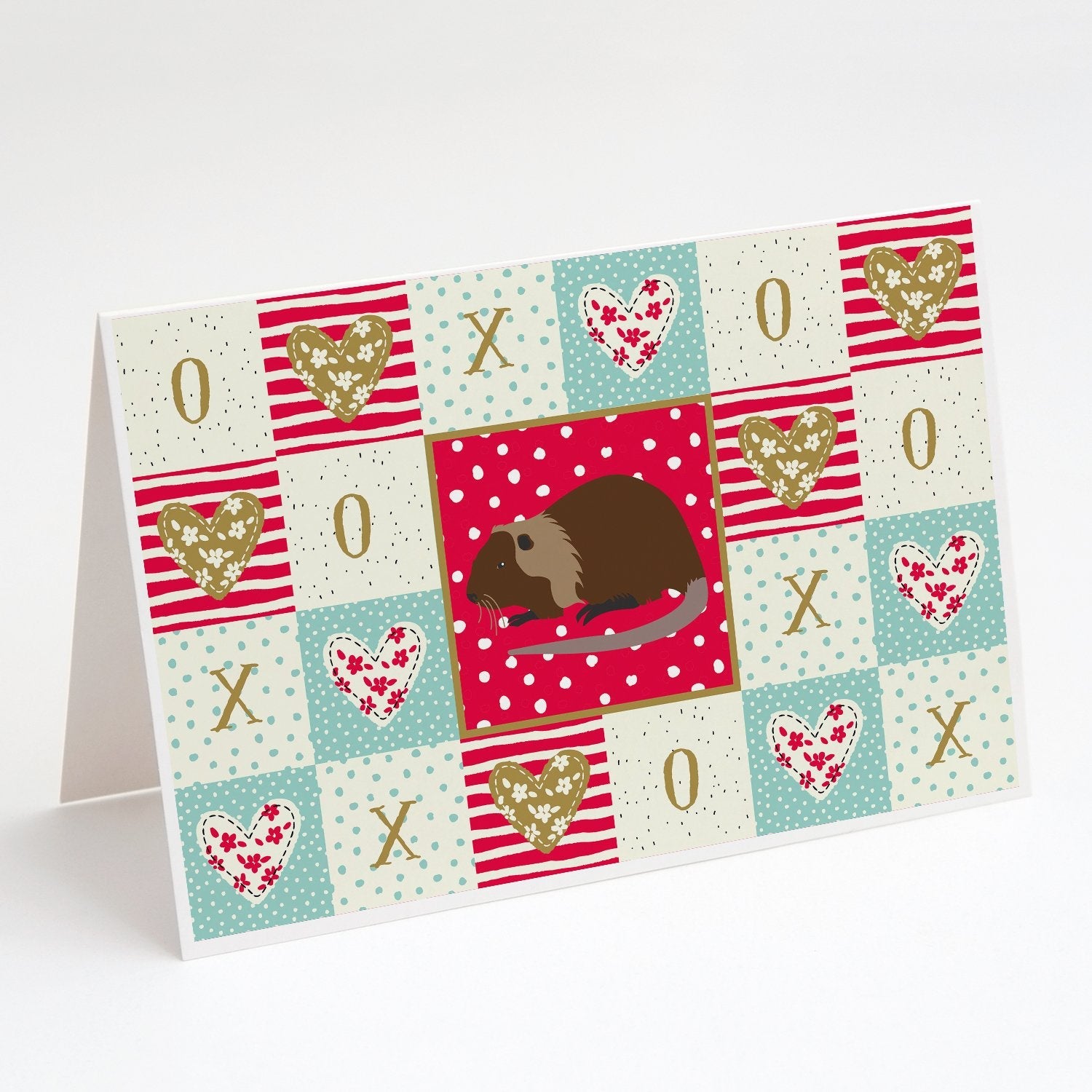 Coypu Nutria River Rat Love Greeting Cards Pack of 8 Blank Cards with Envelopes Whimsical A7 Size 5x7