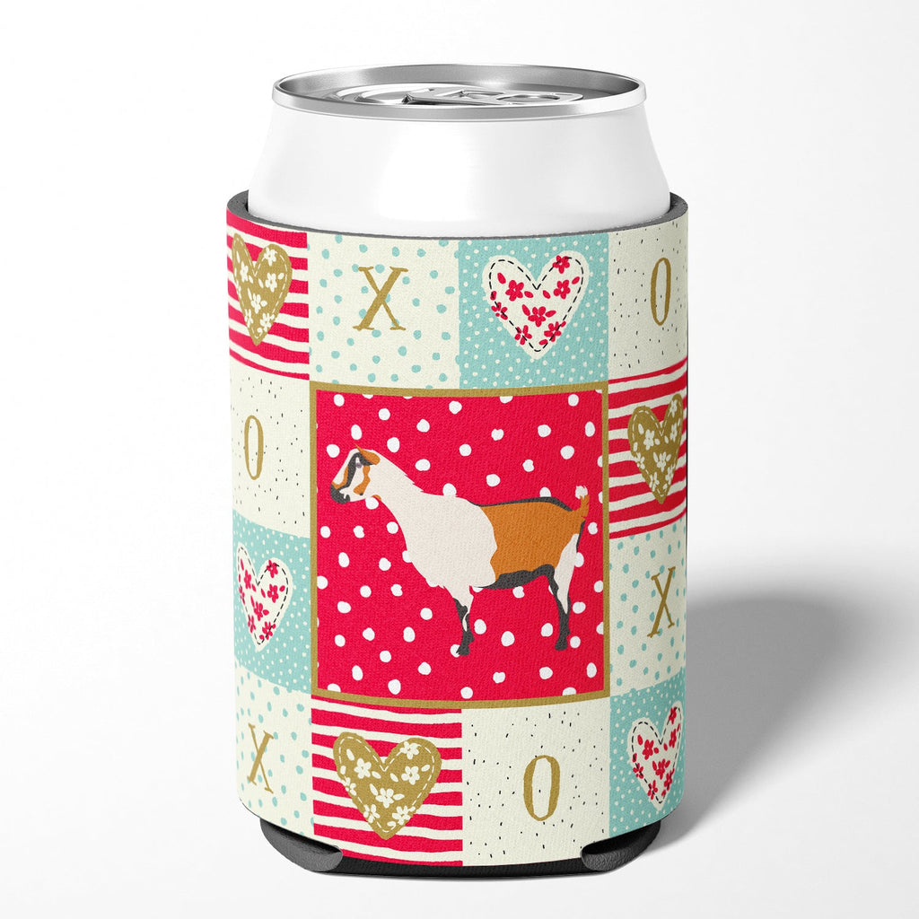 Alpine Goat Love Can or Bottle Hugger Cooler Sleeve for Standard 12 oz Cans, Insulated Foam Beer & Soda Can Hugger Reusable