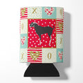Black Bengal Goat Love Can or Bottle Hugger Cooler Sleeve for Standard 12 oz Cans, Insulated Foam Beer & Soda Can Hugger Reusable