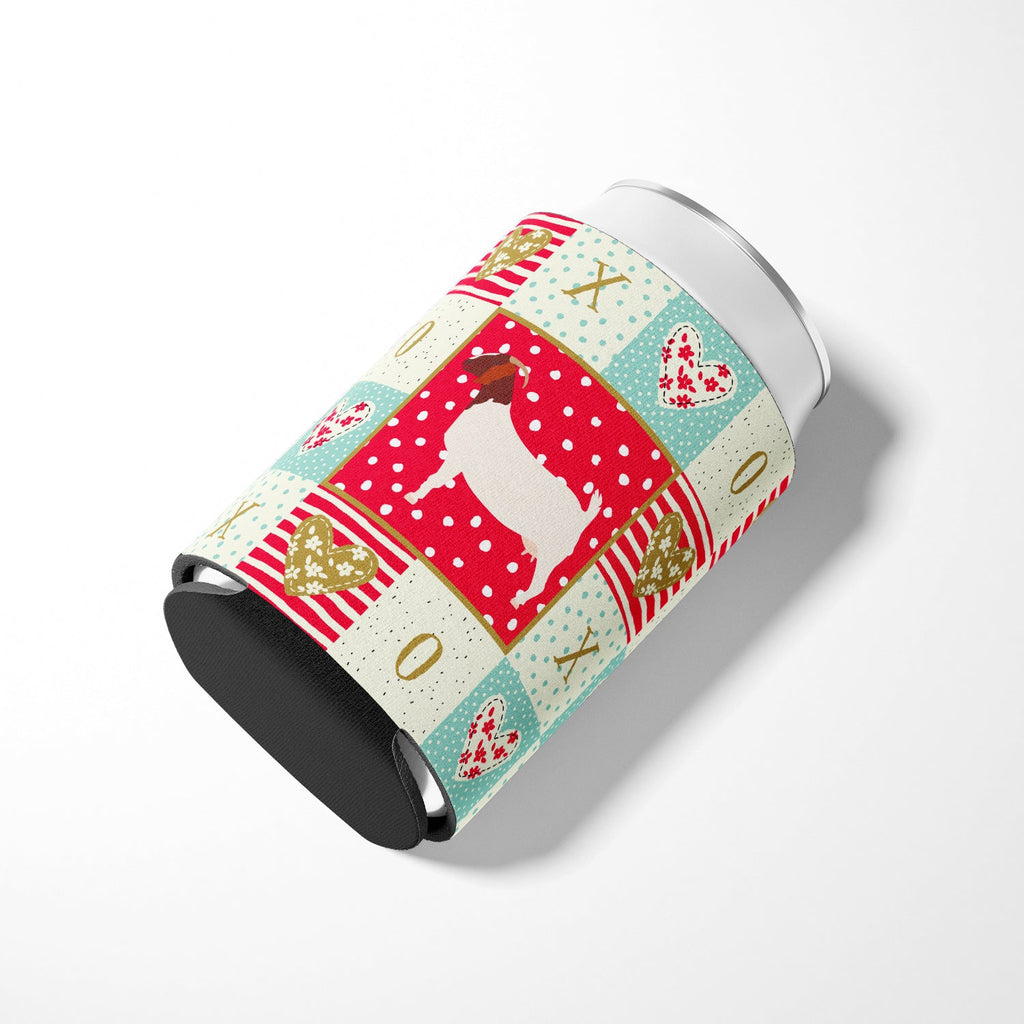Boer Goat Love Can or Bottle Hugger Cooler Sleeve for Standard 12 oz Cans, Insulated Foam Beer & Soda Can Hugger Reusable