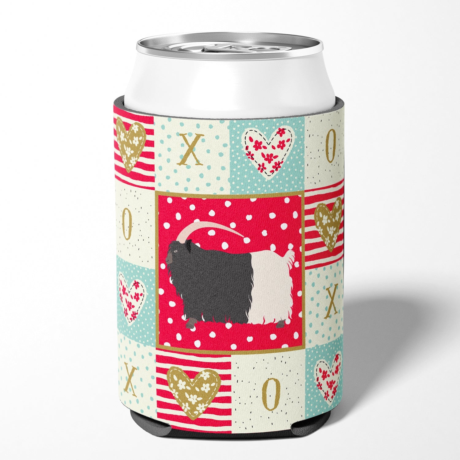 Welsh Black-Necked Goat Love Can or Bottle Hugger Cooler Sleeve for Standard 12 oz Cans, Insulated Foam Beer & Soda Can Hugger Reusable