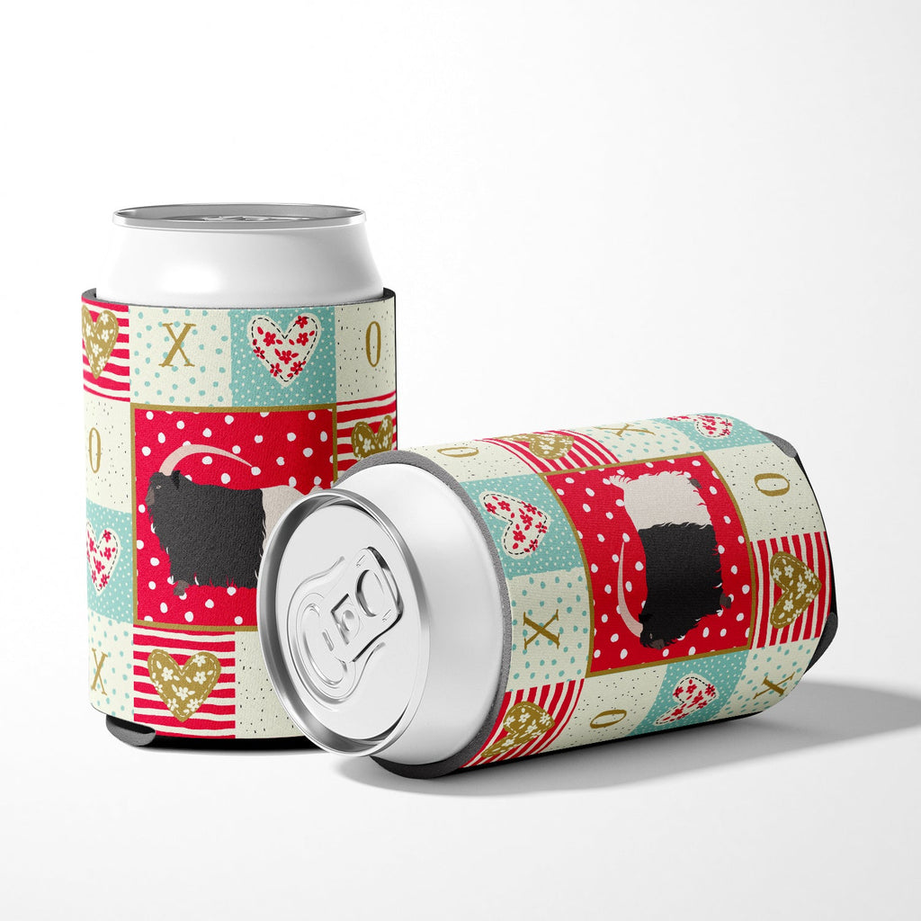 Welsh Black-Necked Goat Love Can or Bottle Hugger Cooler Sleeve for Standard 12 oz Cans, Insulated Foam Beer & Soda Can Hugger Reusable
